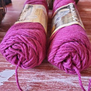Natura 100% Acrylic Vintage Yarn - Aurora Pink 32 - Bundle of 2 - Total Weight 6